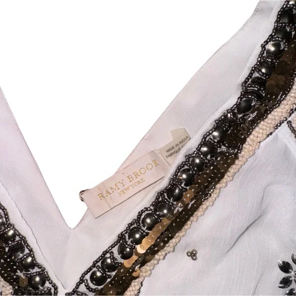 Ramy Brook Embellished Sleeveless Mini Dress - Picture 3 of 5